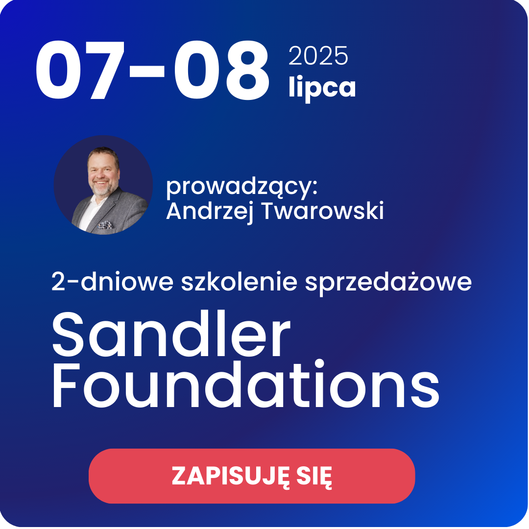 Szkolenie sprzedażowe lipiec 2025 Andrzej Twarowski