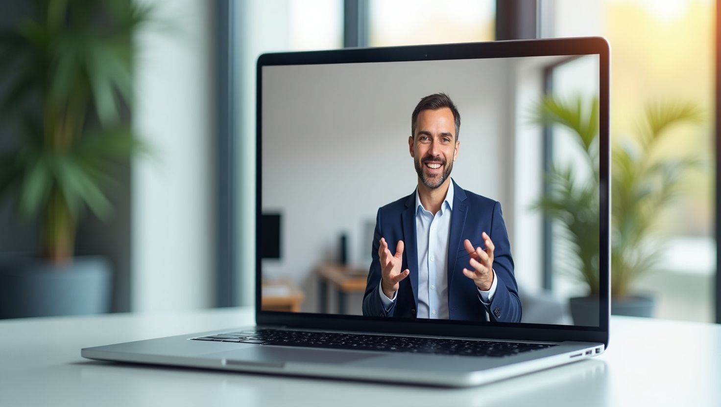 Sandler AI Roleplay Coach – trener AI na ekranie laptopa