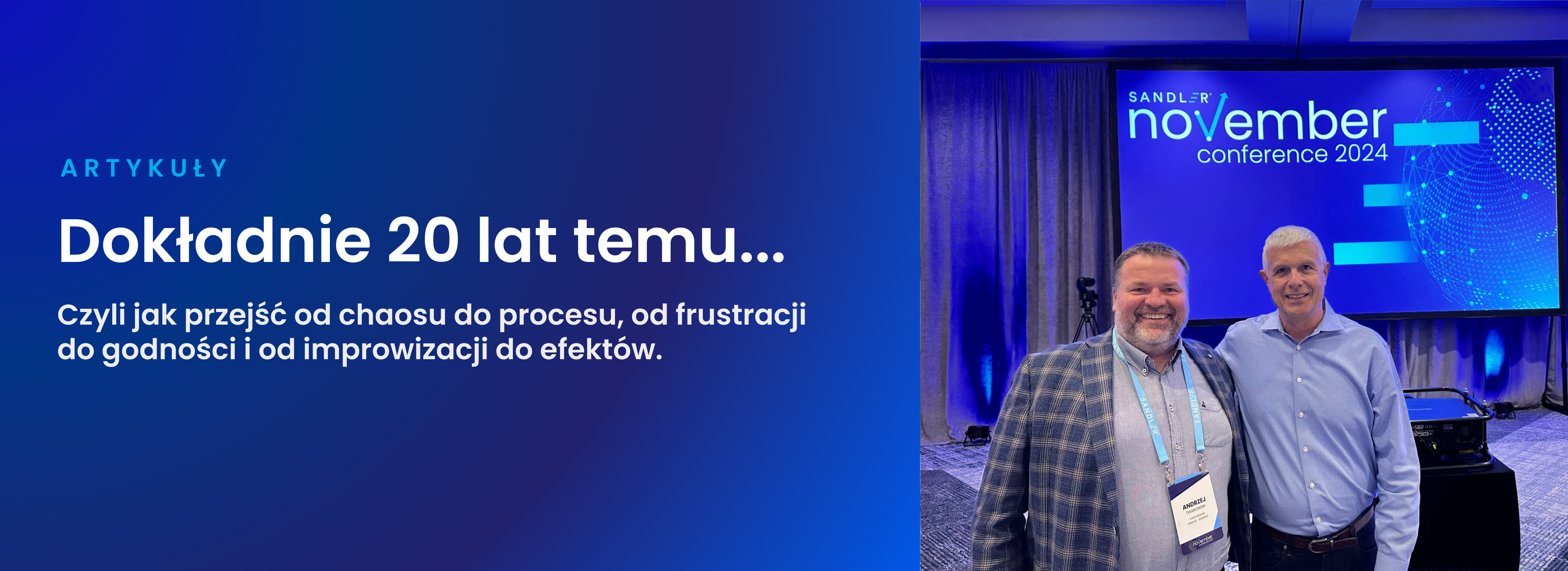 Moje 20 lat doświadczenia w Sandler Training System